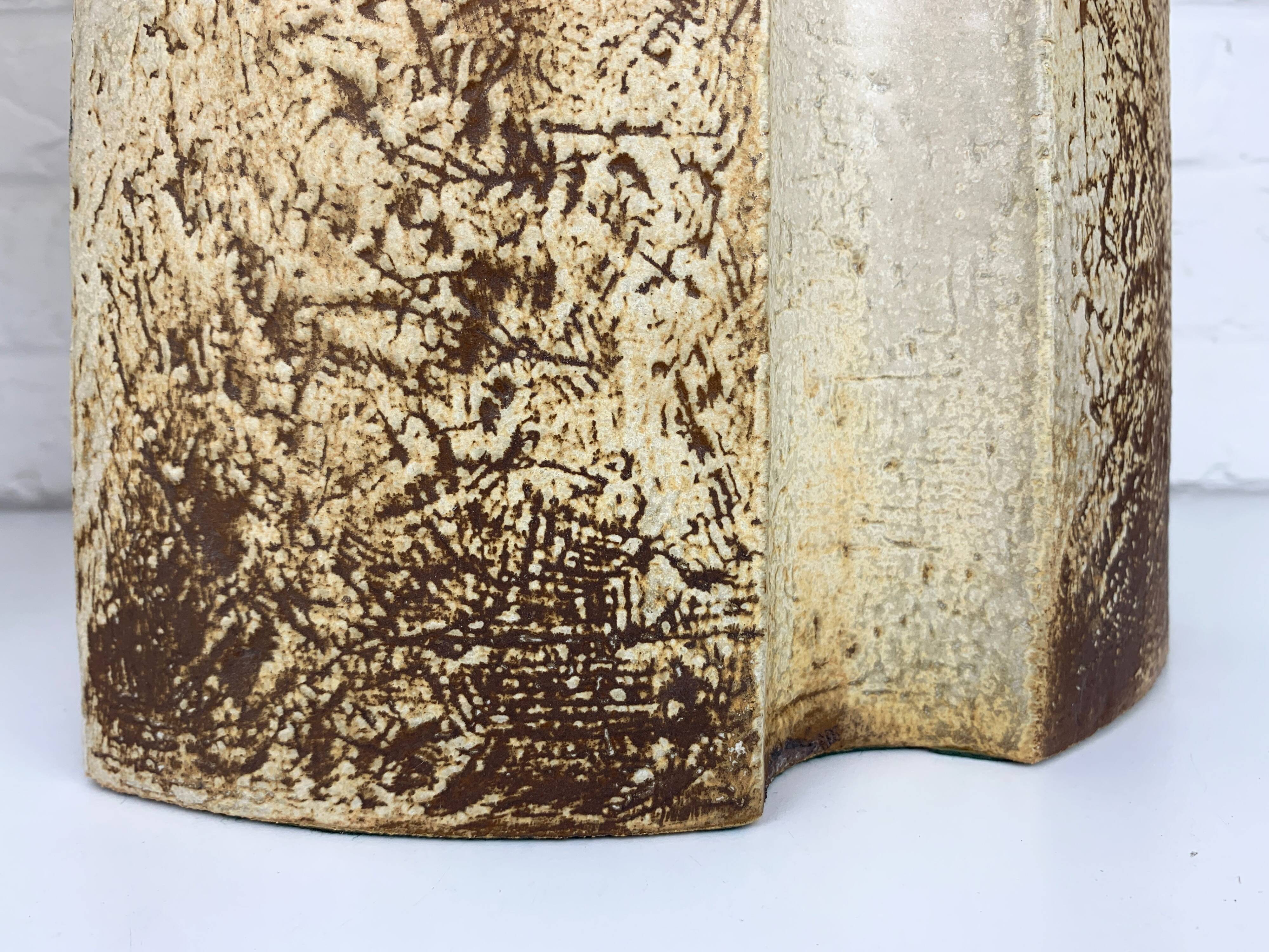 Pair of Haico Nitzsche ceramic table lamps for Soholm, Denmark