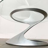 Mid-Century German Space Age side table by Knut Hesterberg for Ronald Schmitt, 1960s