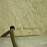 Travertine lamp "The dolphin"