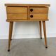Vintage worker tapered feet with 4 swivel drawers - 1960