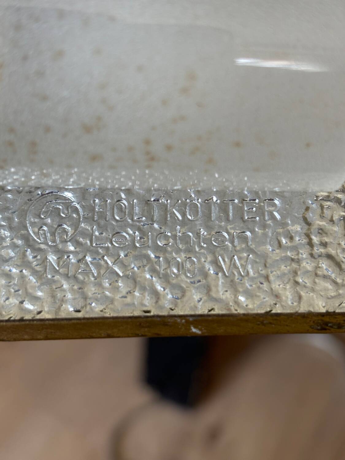 Vintage brass table lamp, Holtkötter Germany