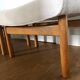 Pair of oak stools in modern Scandinavian style made by Willy Beck.