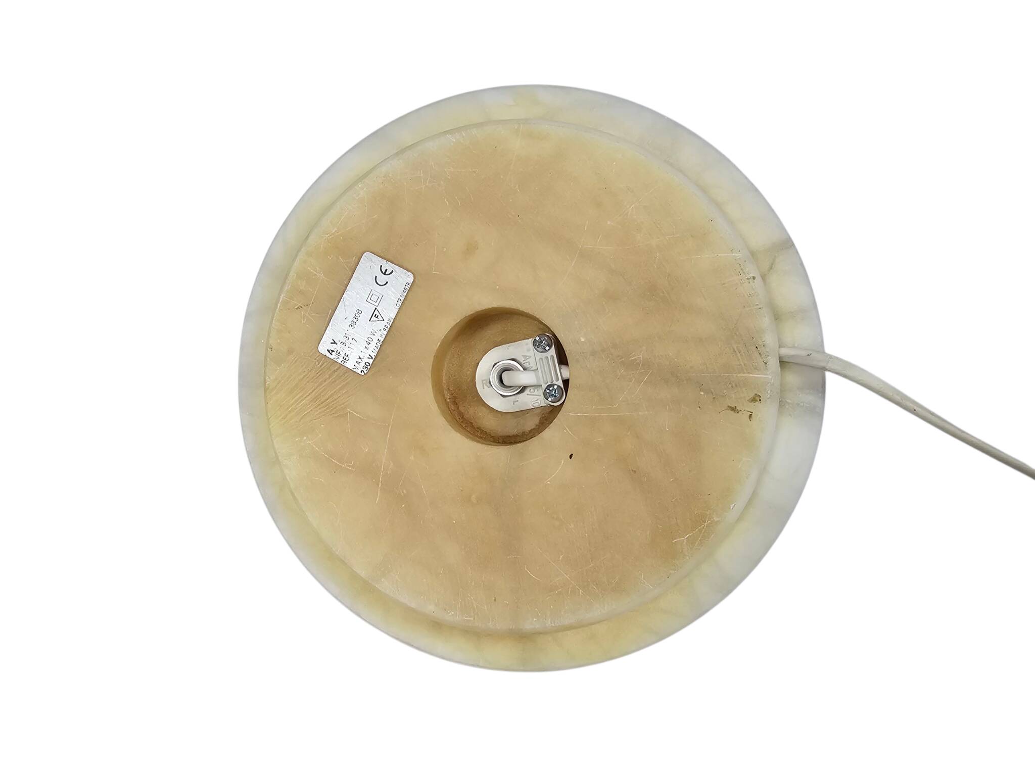 Pegasan S.L. - alabaster - Spain - cone - table lamp - 80's