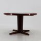 1960s Danish Round Wooden Extendable Table