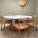 Table à manger danoise vintage par Poul Kjaerholm pour Fritz Hansen 'PK 54'