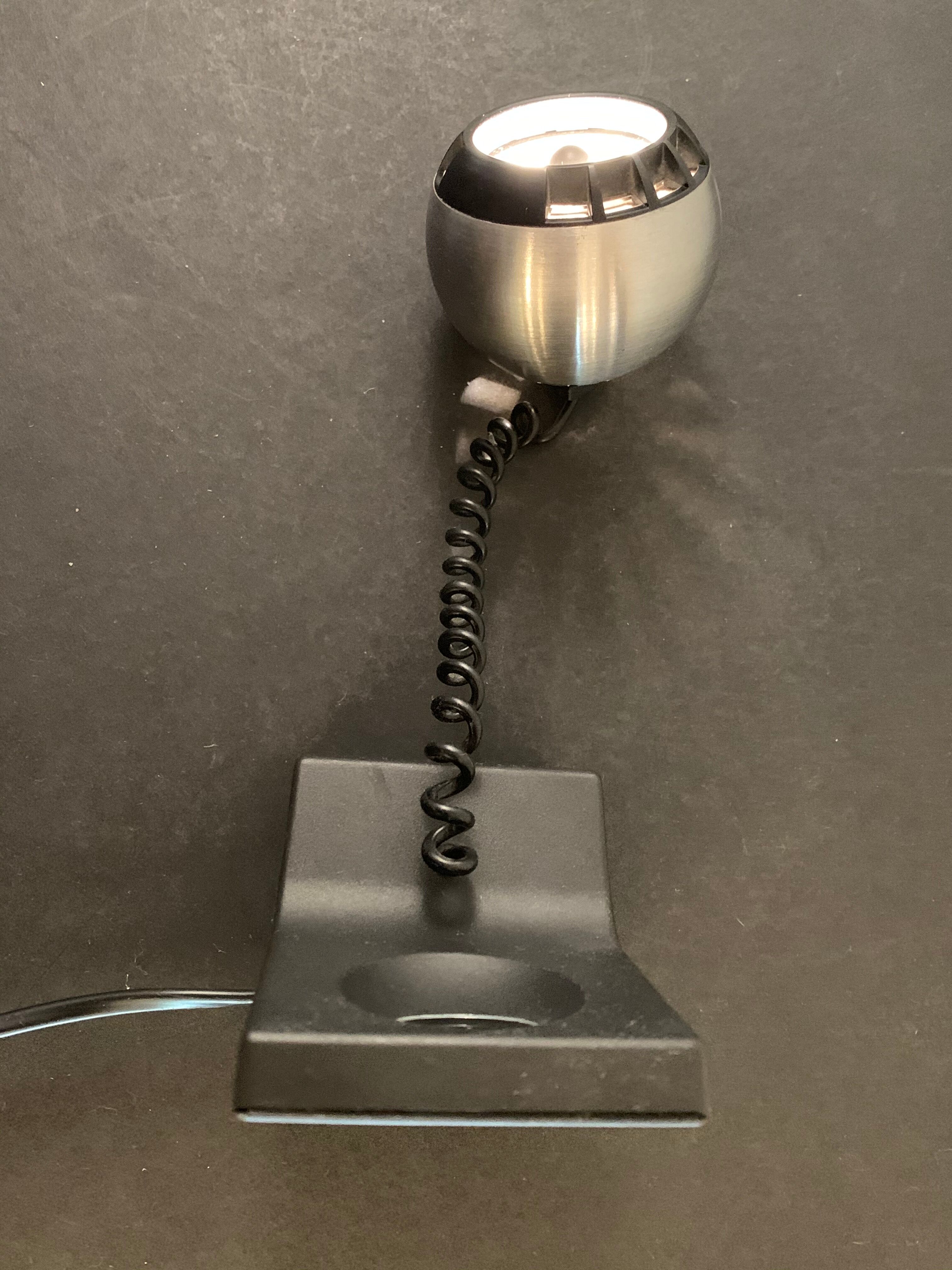 Lampe spot noire articulée Osram 1970