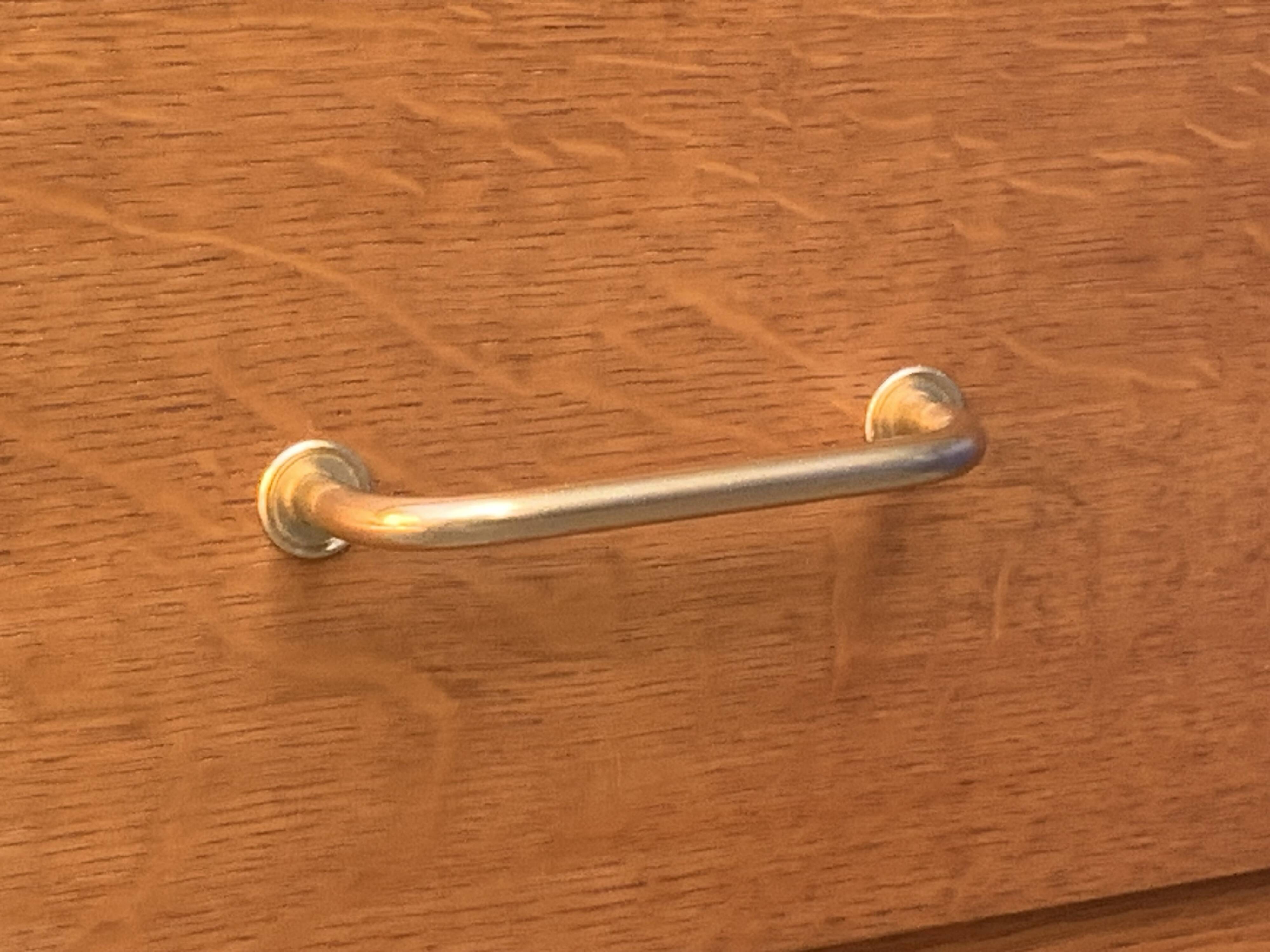 Vintage chest of drawers with oak compass legs, 1950s