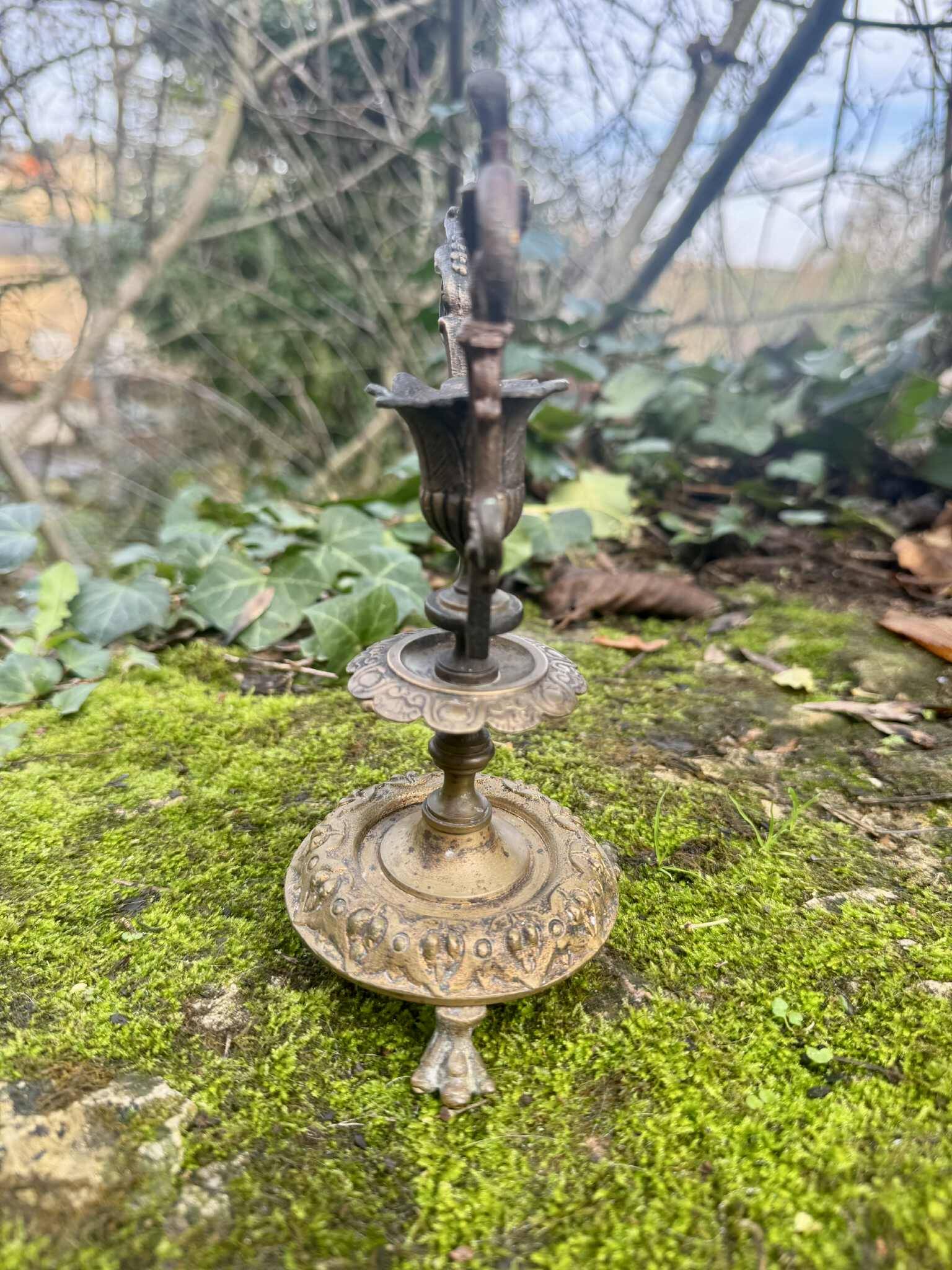 Large bronze candlestick from the Napoleon III period