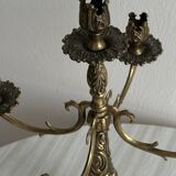 5-arm brass candlestick