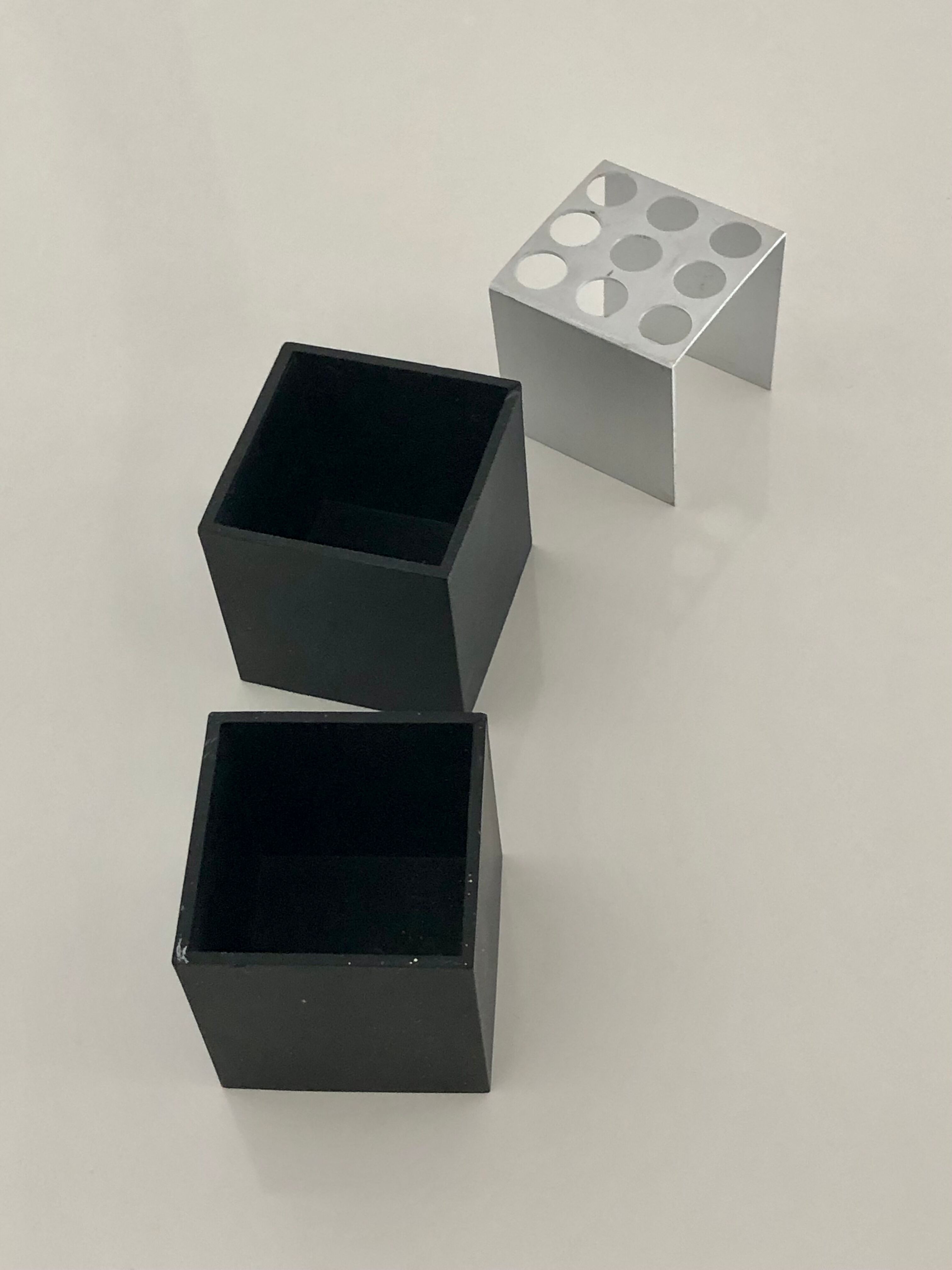 Cubo Office Set by Bruno Munari, Danese Milano Edition, Italy