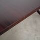 Round mahogany table, Danish design, 1970s, made in Denmark.