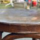 Set of four curved wooden stools stamped Baumann model 92.