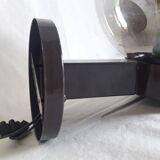 Delmas globe “smoked” wall lamp