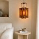 Brutalist chandelier Accolay in copper and resin, 1960s