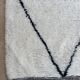 Tapis Marocain Beni Ourain blanc - 347 x 202 cm