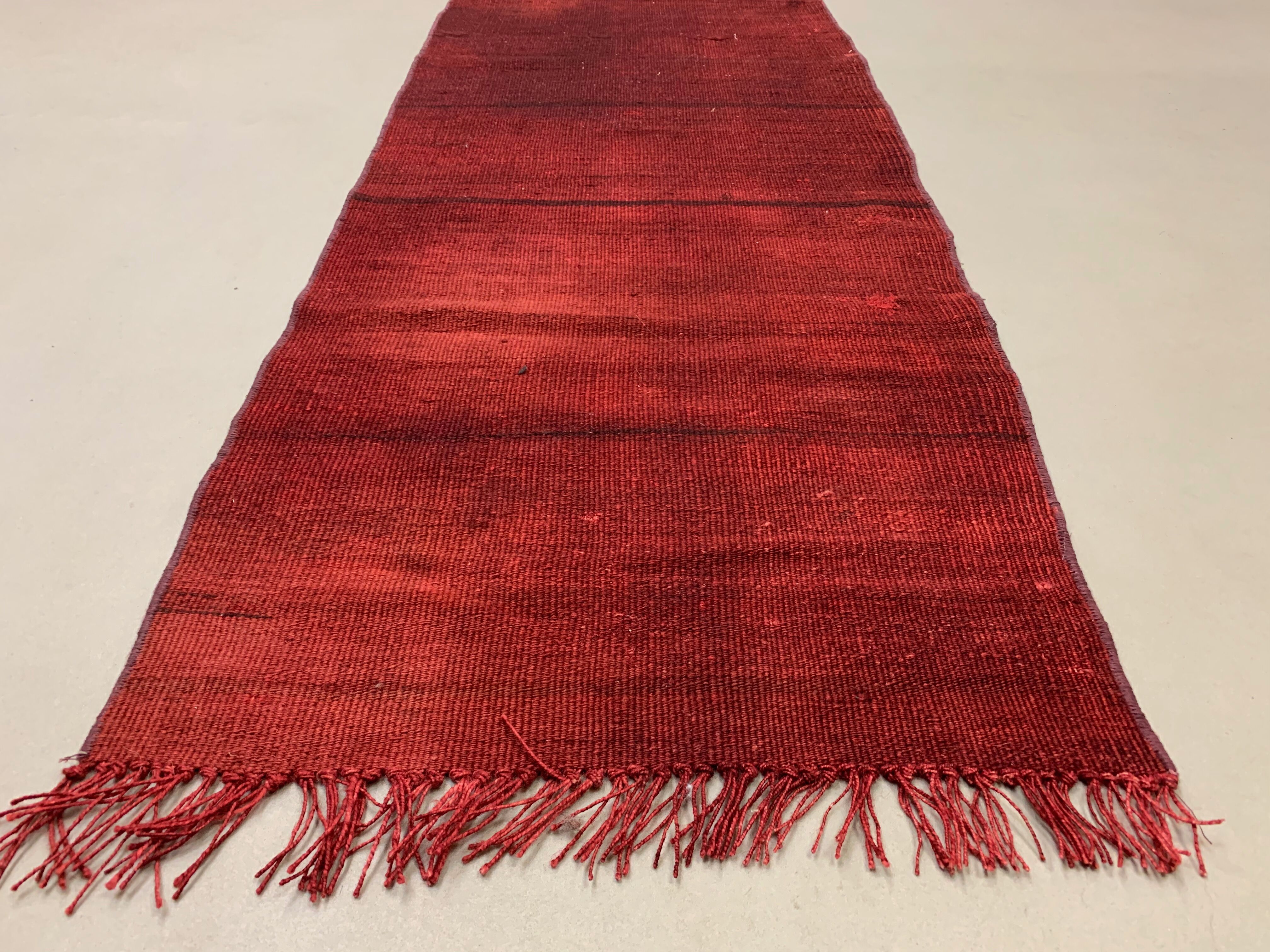 Old Turkish narrow Kilim Runner 310x54 cm