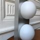 Vintage opaline wall lamp