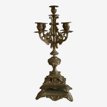 Ancien chandelier baroque en bronze