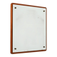 Scandinavian square teak mirror from the 1960s–70s