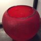 Large Vase Murano vintage ball in faceted glass paste
