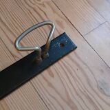 Industrial wall coat rack