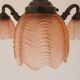 Art Deco bronze chandelier, 1920s.