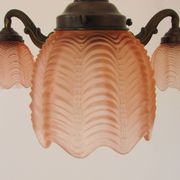 Chandelier en bronze Art Déco, années 1920.