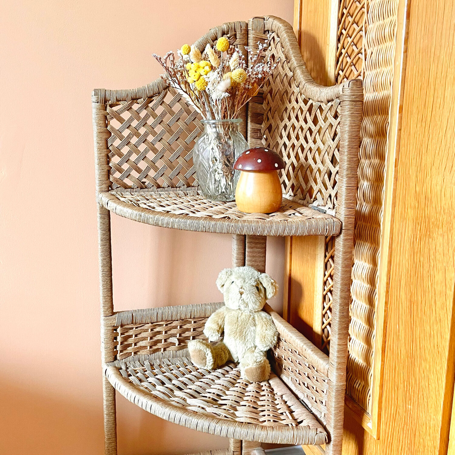 Vintage corner cabinet