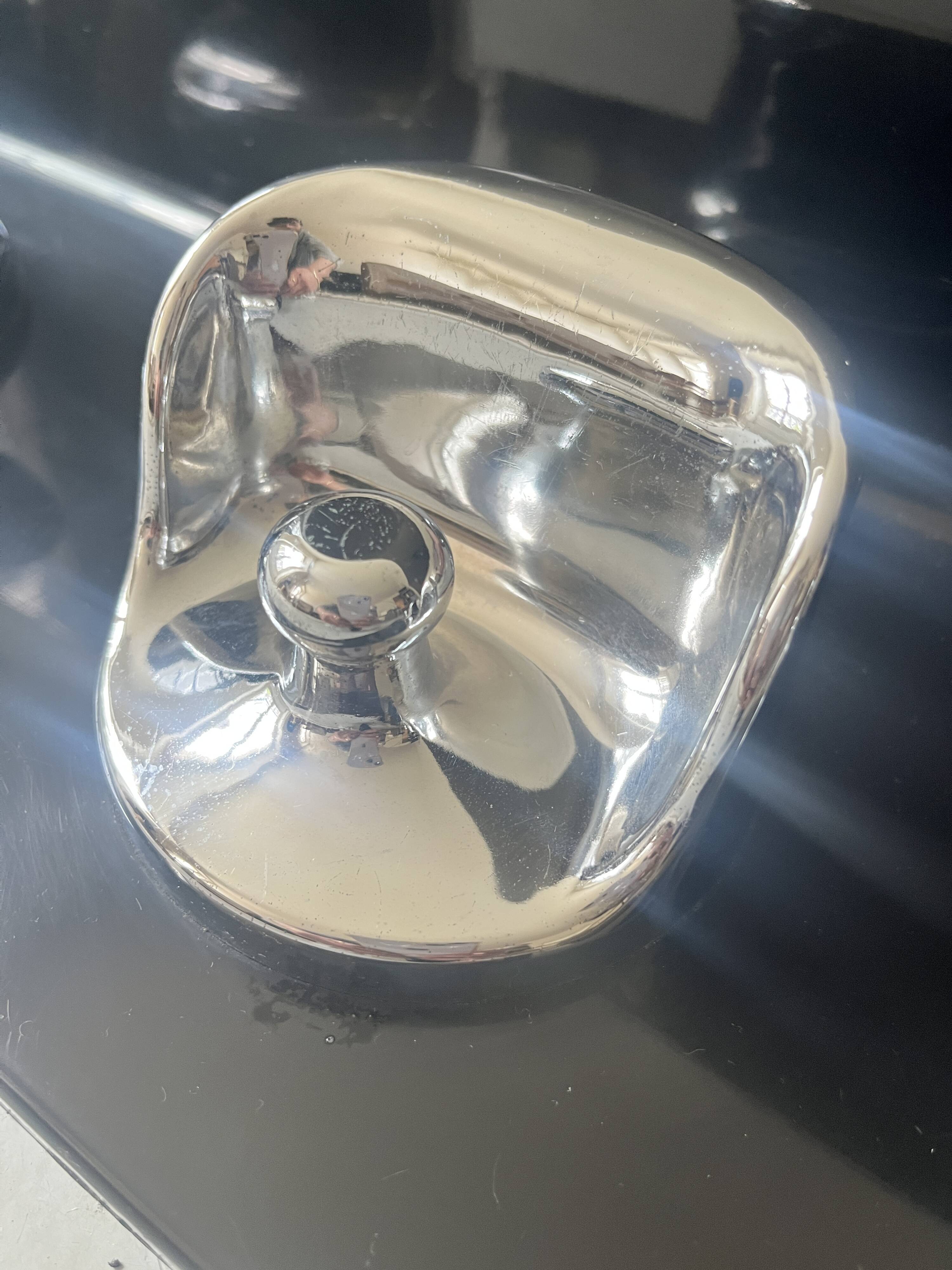 Black & chrome shelf / coat rack by Marcello Siard & Olaf Von Bohr for Kartell, design 1970