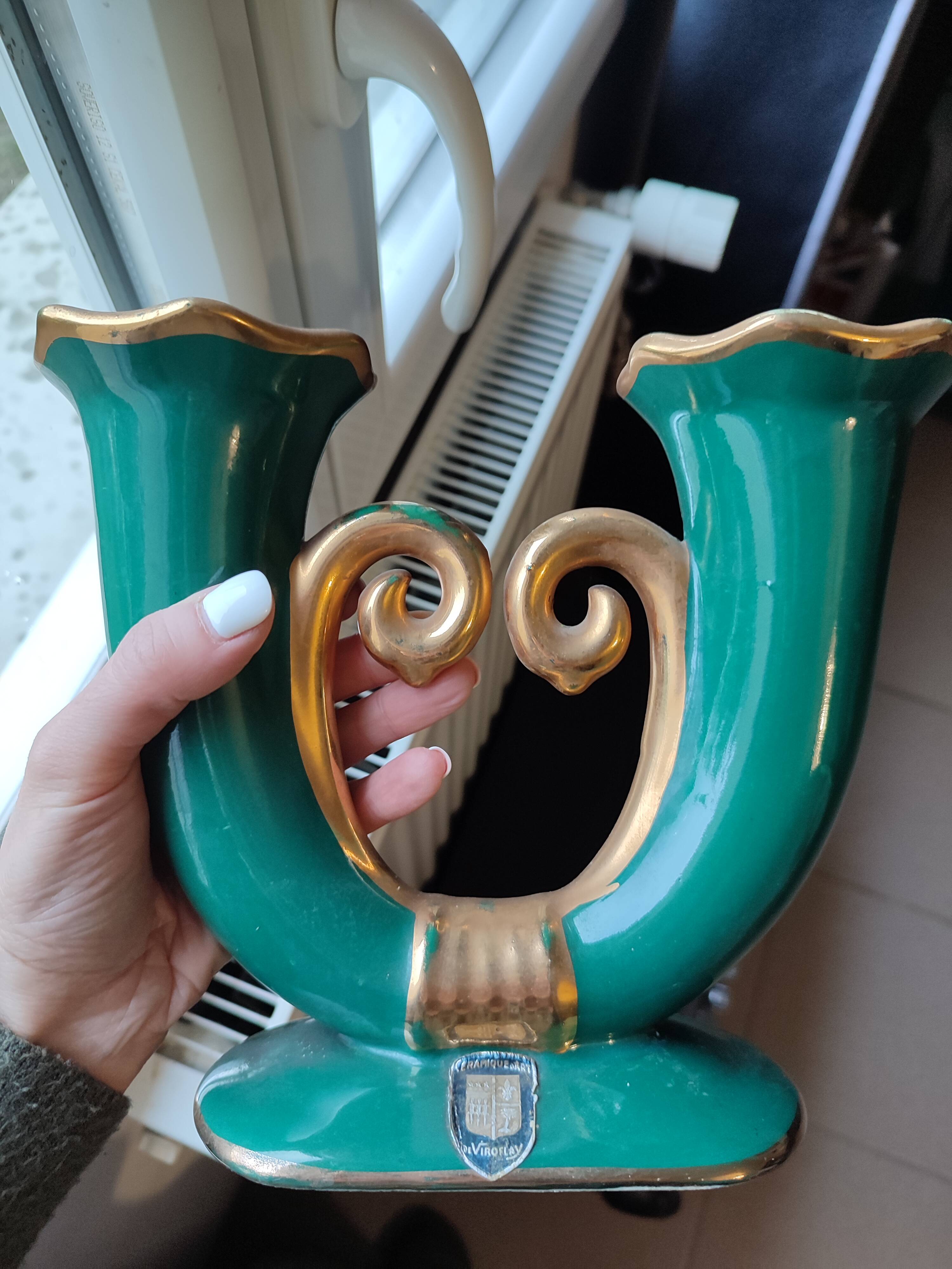 Viroflay art deco ceramic vase