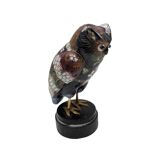 Vintage cloisonné owl