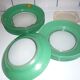 Set of 6 Duralex green hollow plates