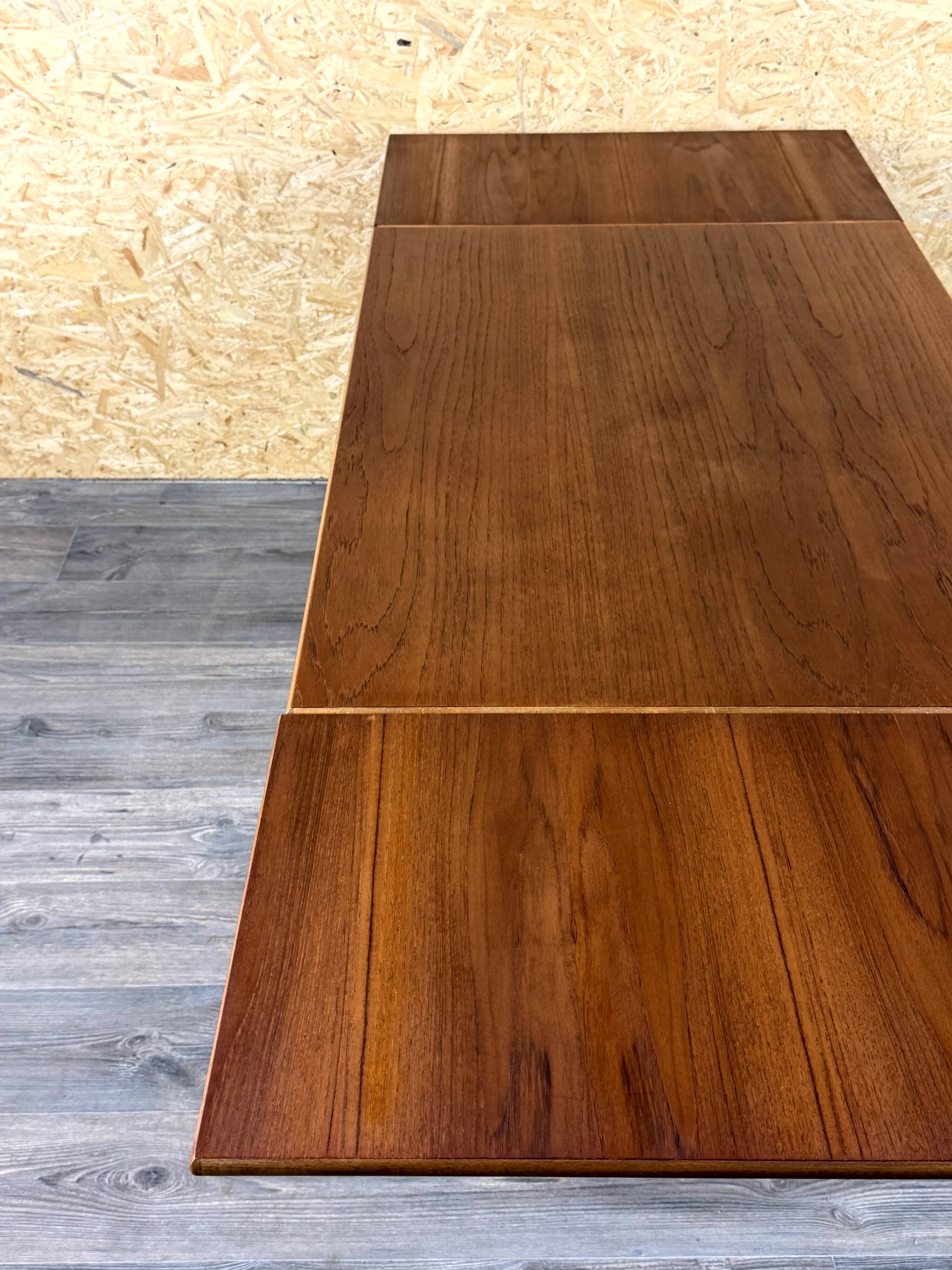 1960s 1970s Teak Dining Table Danish Modern Design Made in Denmark
