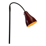 Belgian red lacquered floor lamp