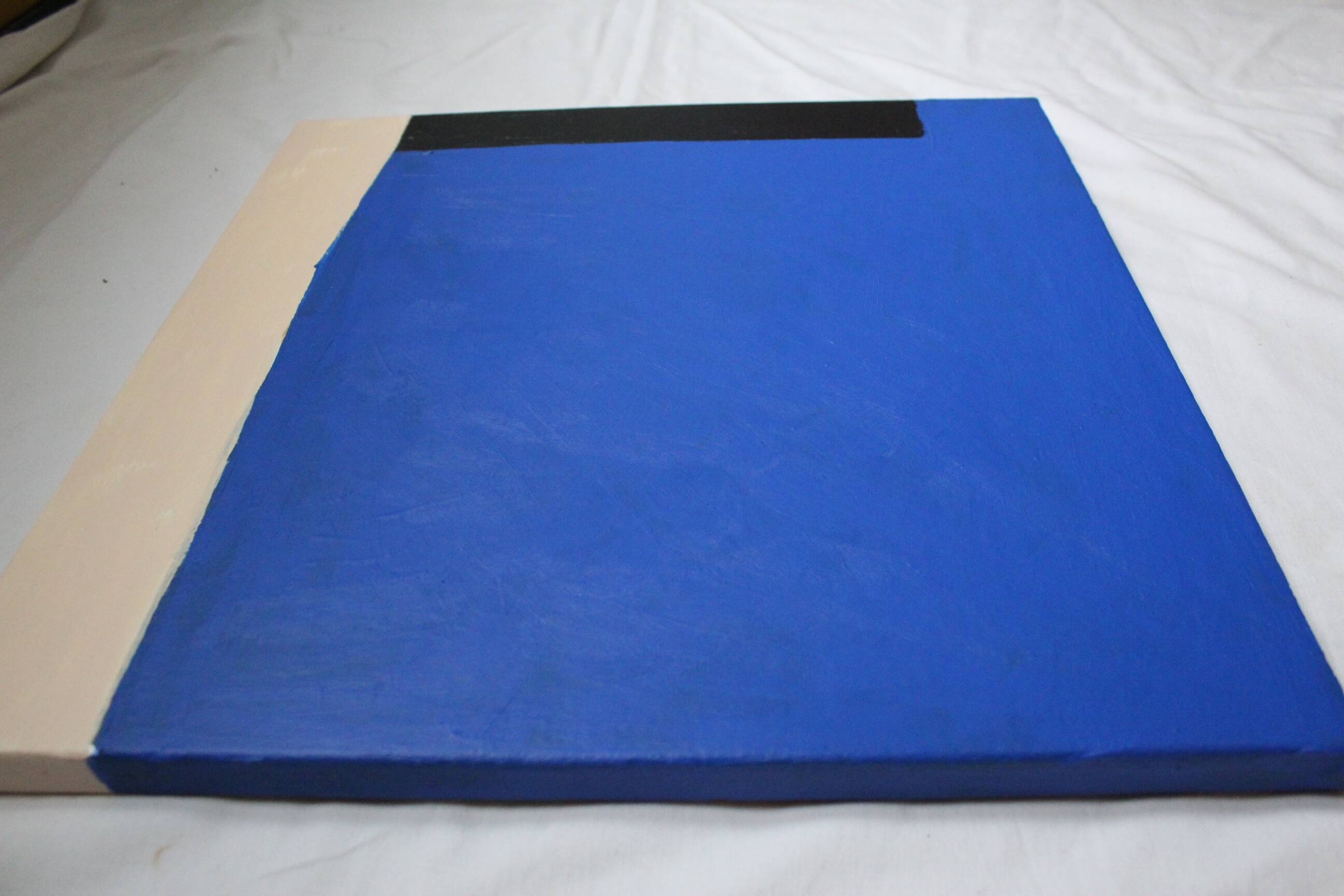 Blue trio original painting on stretched canvas 80x80