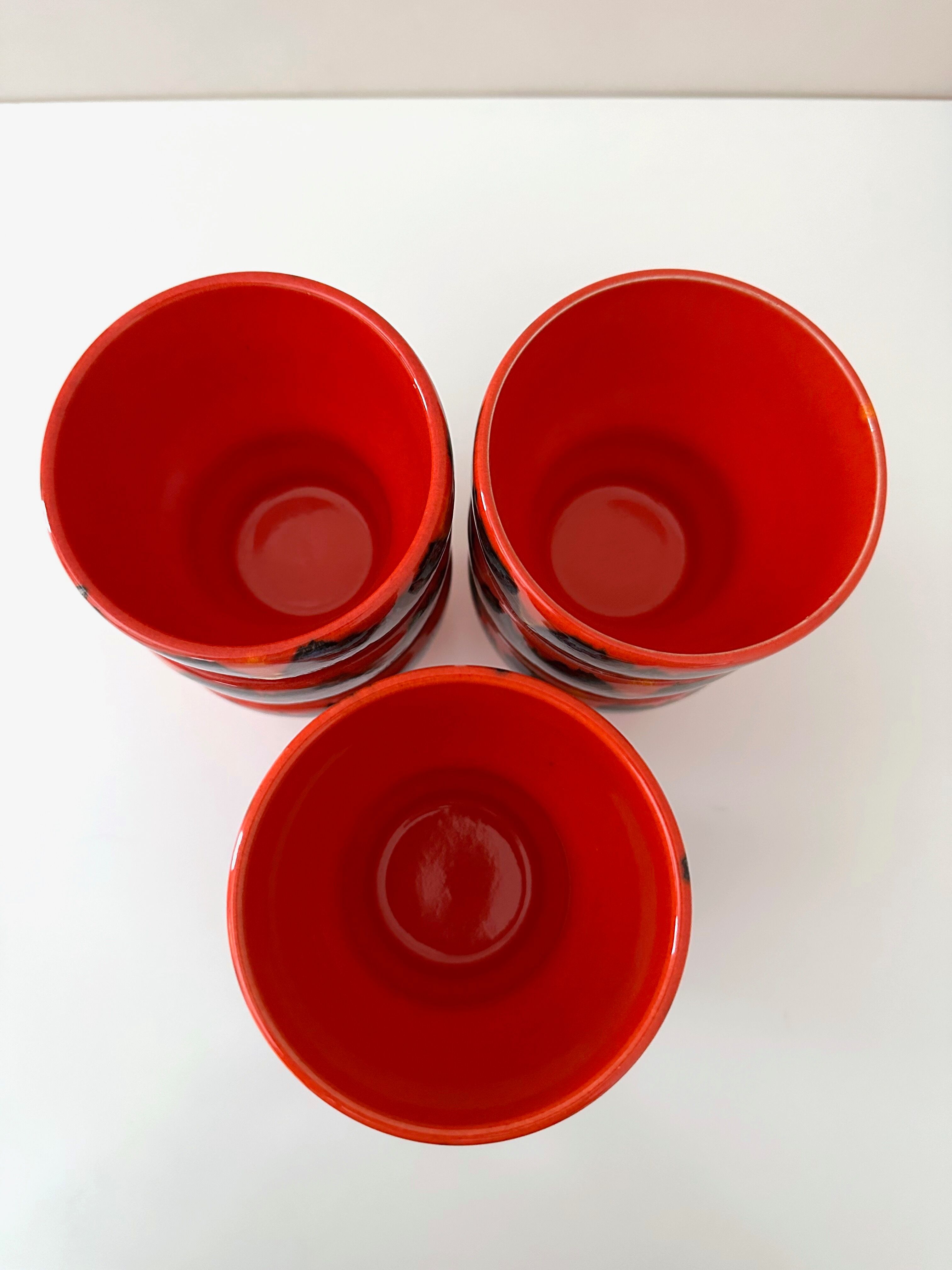 Punch bowl set with 12 cups, Wächtersbach Keramik Germany