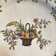 Decorative earthenware plate from Rouen 20th century