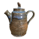 Small glazed stoneware teapot with lid – utilitarian ceramics, France, 20th century