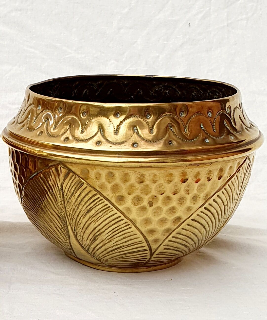 Pair of copper pot covers