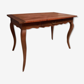 Table Louis XV en bois naturel