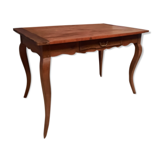 Louis XV table in natural wood