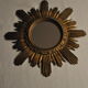 Golden sun mirror made in Italy 70