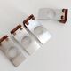 4 designer stainless steel egg cups
