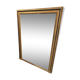 Giled and black fireplace mirror