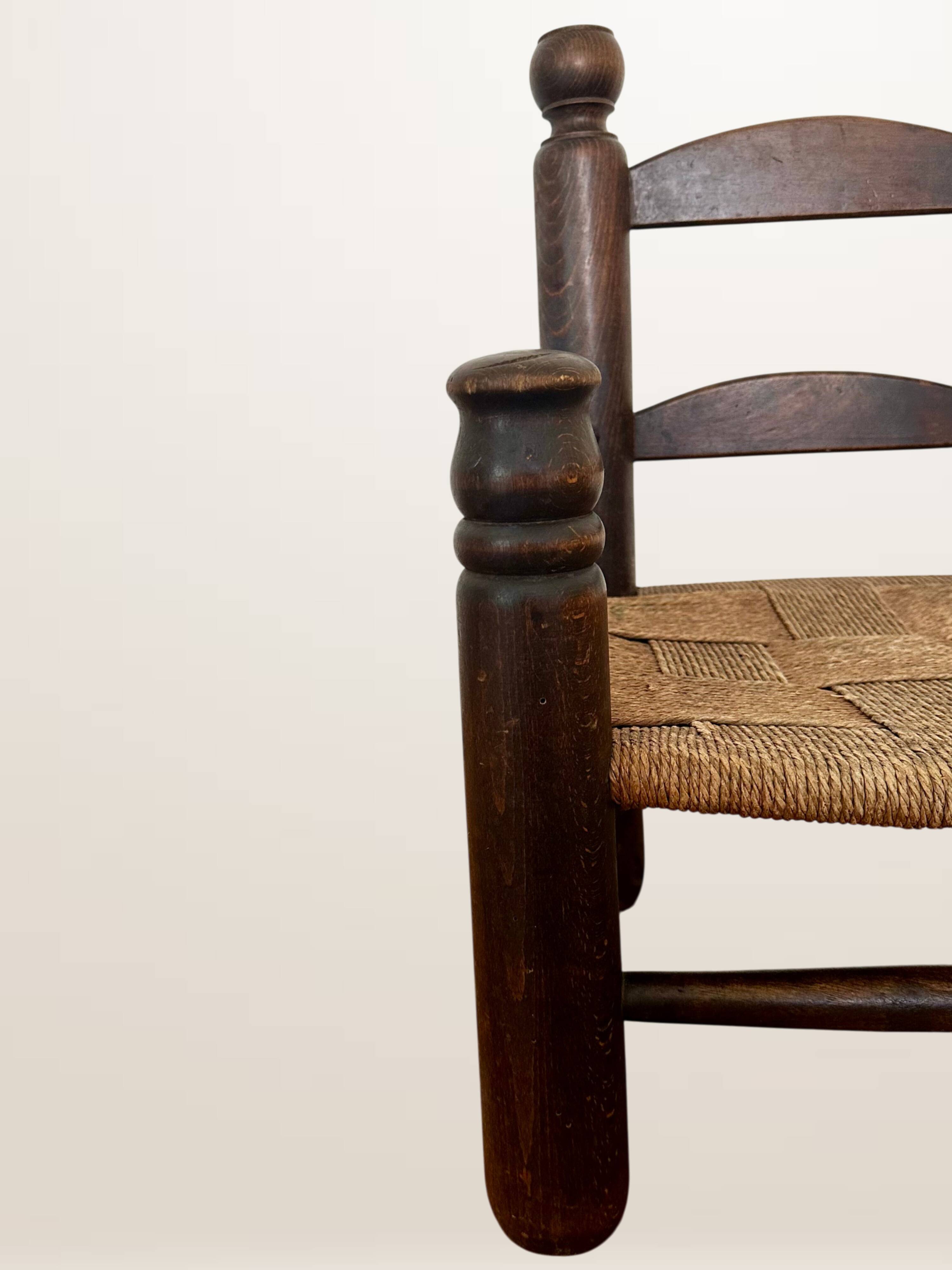 Child's armchair in the style of Charles Dudouyt.