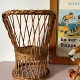 Rattan armchair for doll