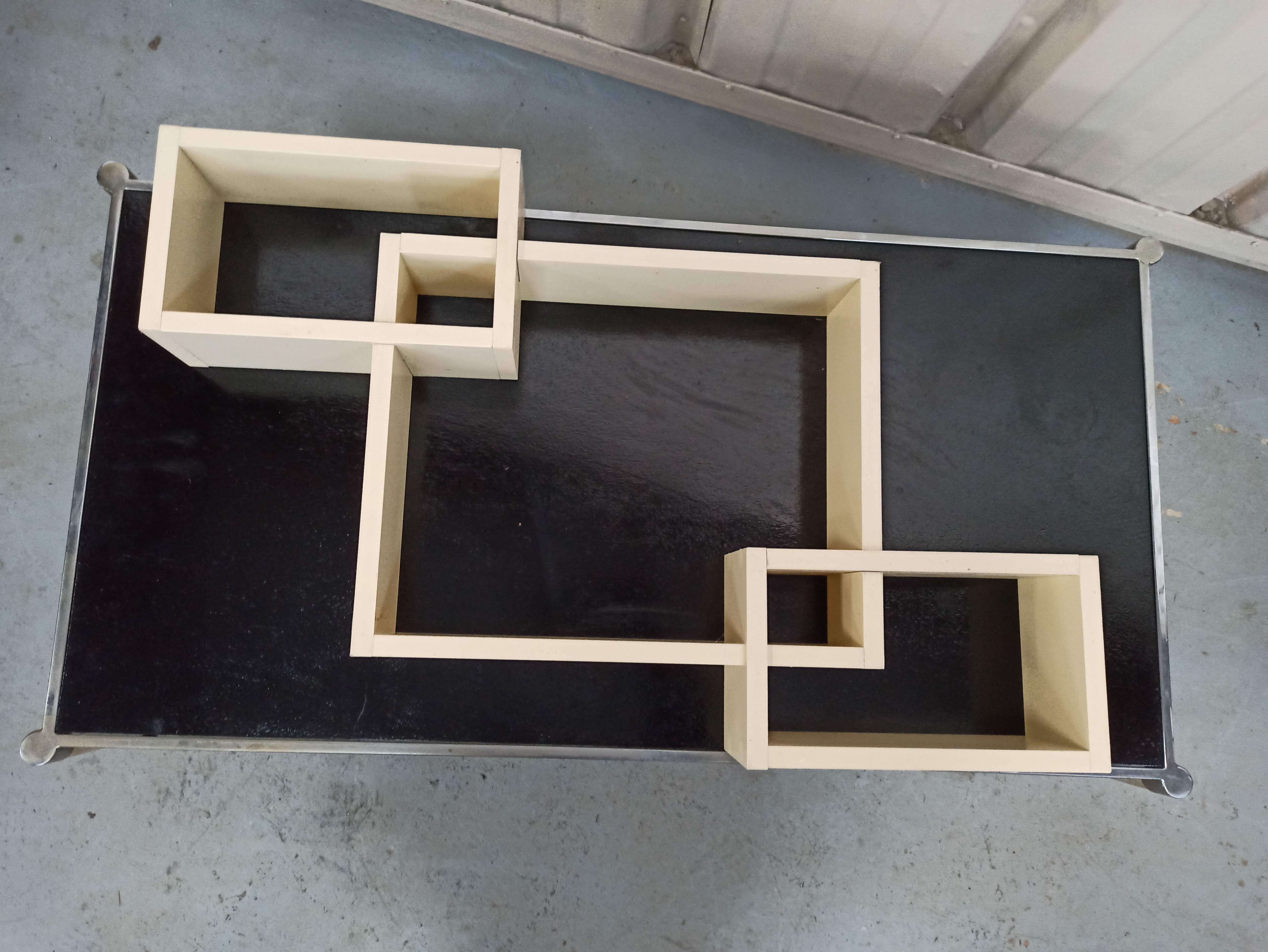 Shelf 3 blocks to hang vintage wall