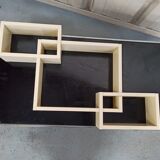 Shelf 3 blocks to hang vintage wall