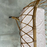 Rattan cradle with mattress