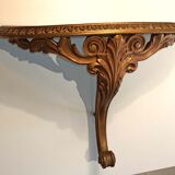 Baroque console old woodwork and gilding
